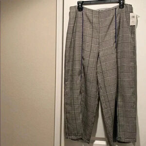 June & Hudson Tweed Pants Large NWT
